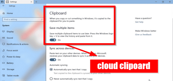 cloud clipboard