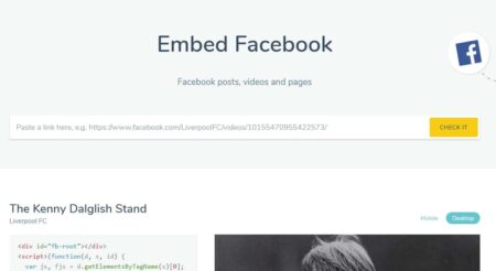 How to make a facebook video responsive in html