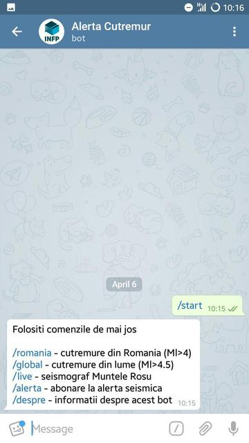 alerta cutremur pe telefon inainte sa se produca