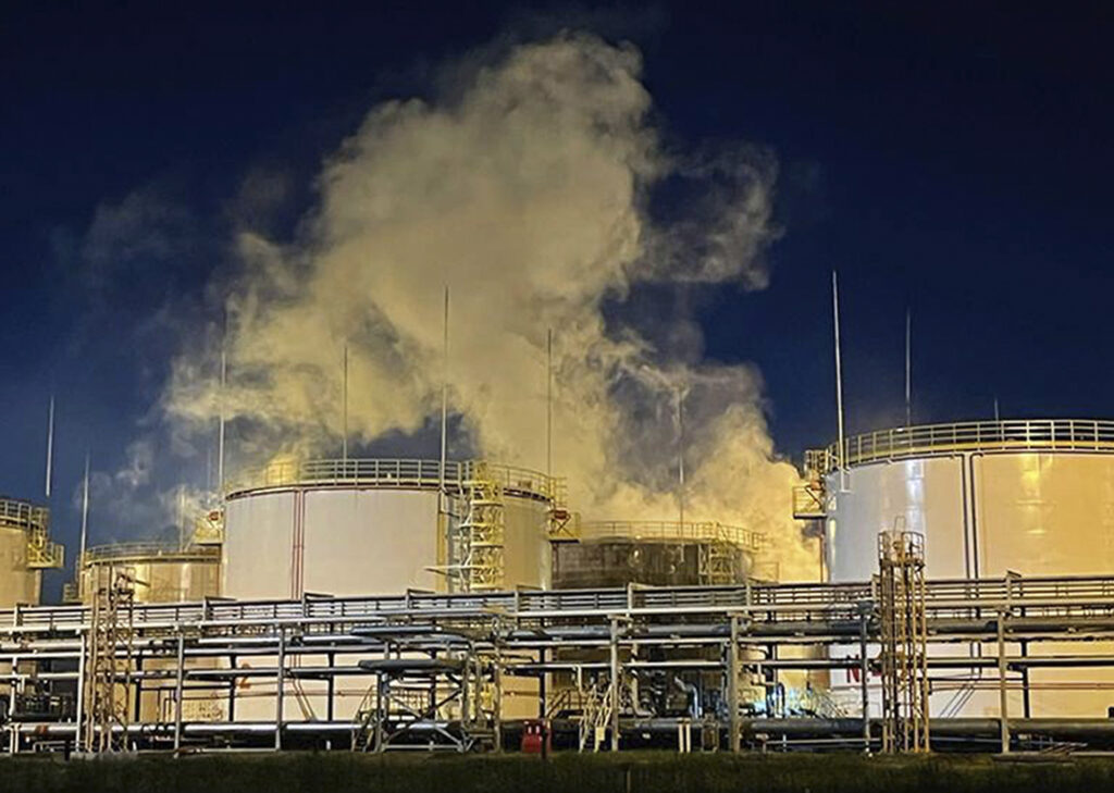 Incendiu la o rafinărie de petrol din regiunea Volgograd din Rusia, după un atac ucrainean cu drone